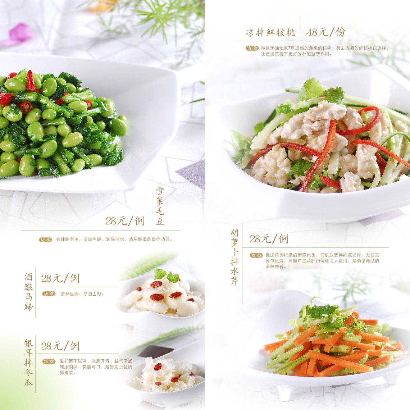 餐厅绿色菜谱图片素材-编号06189129-图行天下