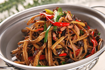 干锅茶树菇干锅牛蛙5蔬菜三椒驴肉五谷丰登大蒜驴皮水煮驴肉油焖春笋