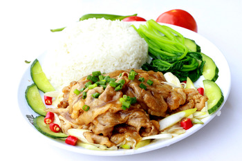 青瓜肉片饭(230713)